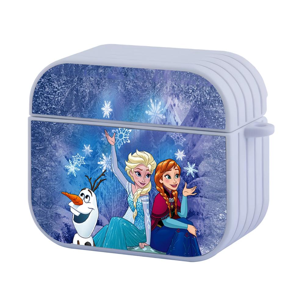 Frozen Together in Snowy Weather Apple Airpods 3 Case White