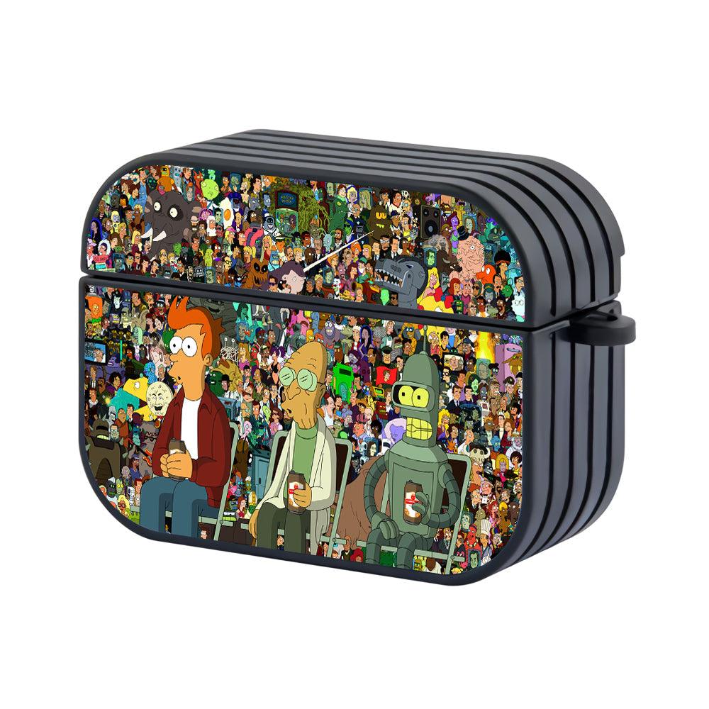 Futurama Interesting Spectacle Apple Airpods Pro 2 Case Black