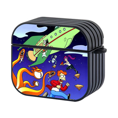 Futurama They Are Fighting and Iam Run Apple Airpods 4 Case Black