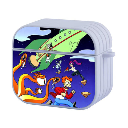 Futurama They Are Fighting and Iam Run Apple Airpods 3 Case White