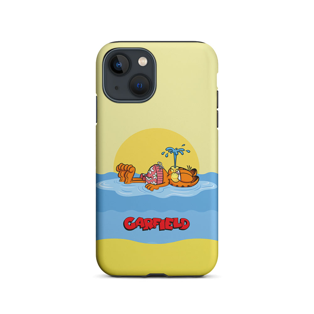 Garfield Bask on The Water iPhone 14 Plus Case