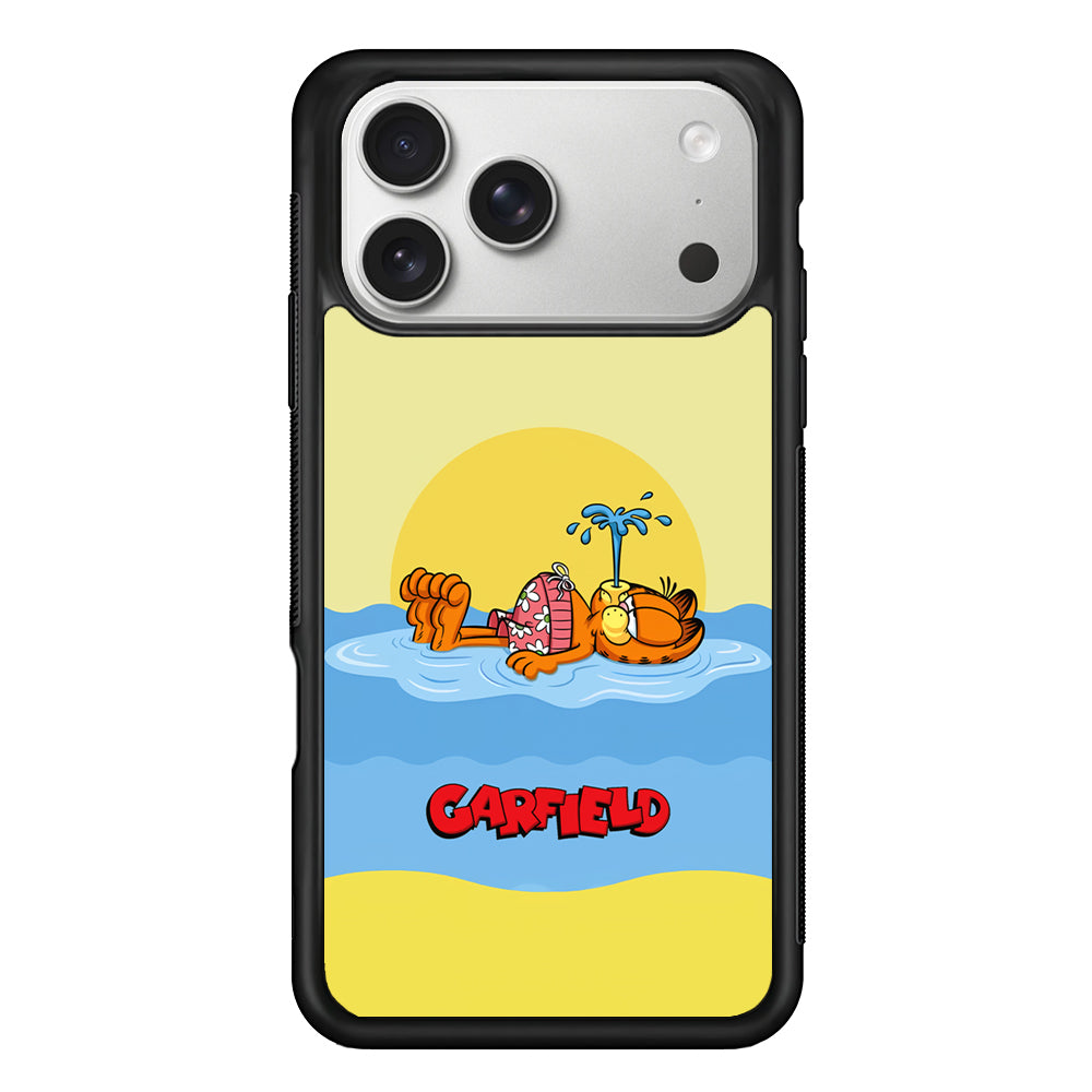 Garfield Bask on The Water iPhone 17 Pro Max Case