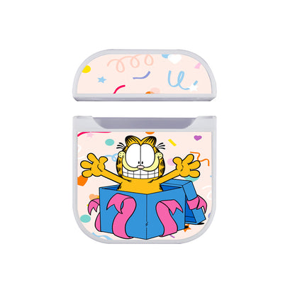 Garfield Birthday Surprise Apple Airpods Case White
