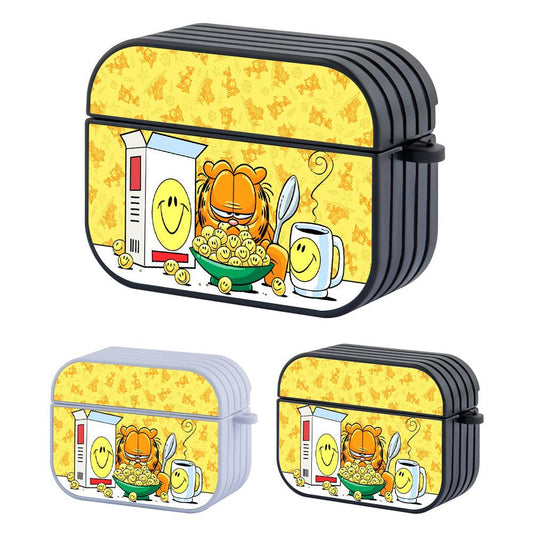 Garfield Breakfast with Cereal and a Smile Apple Airpods Pro 3 Case