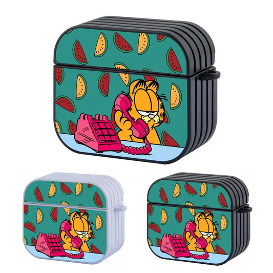 Garfield Busy Ordering Food Apple Airpods 4 Case