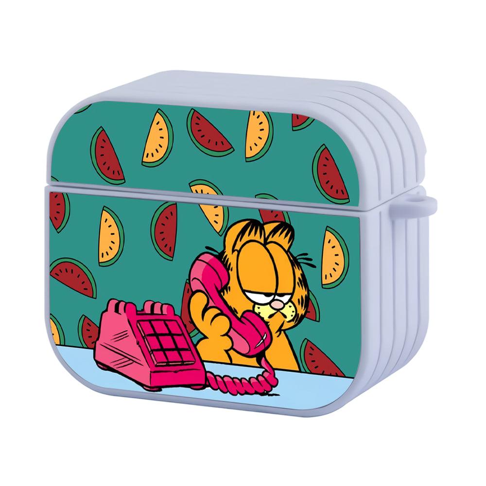Garfield Busy Ordering Food Apple Airpods 4 Case White