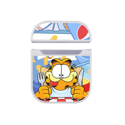 Garfield See Something Delicious Apple Airpods Case White