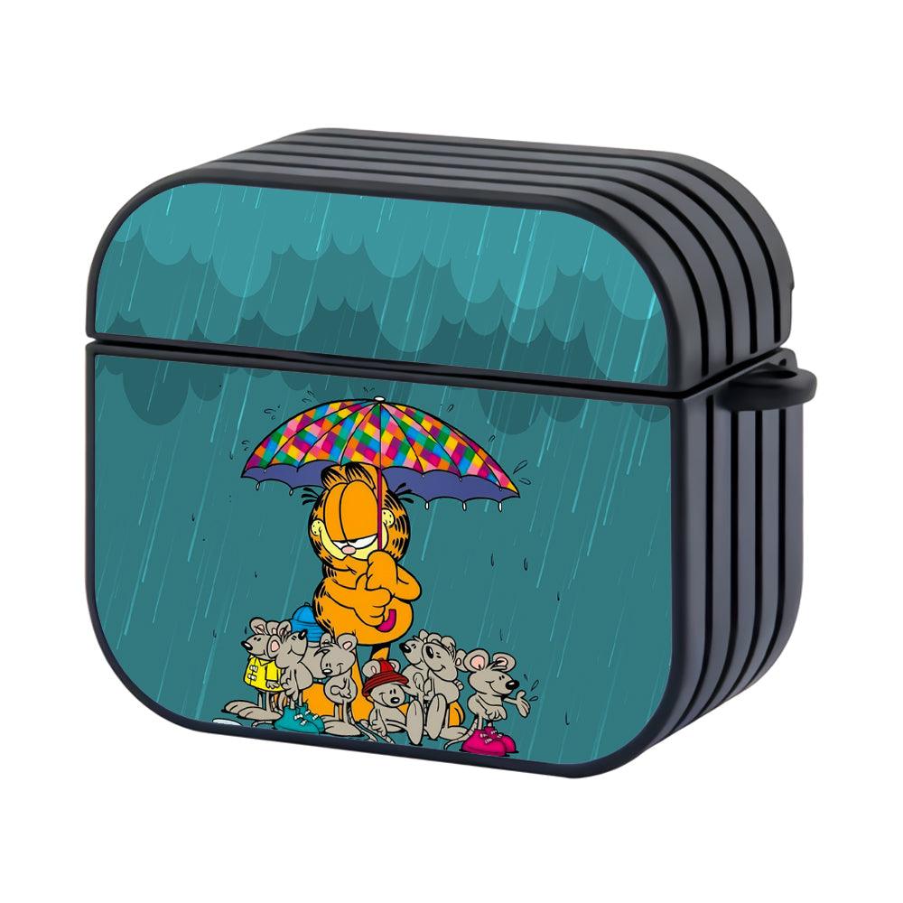 Garfield Shelter from The Pouring Rain Apple Airpods 4 Case Black