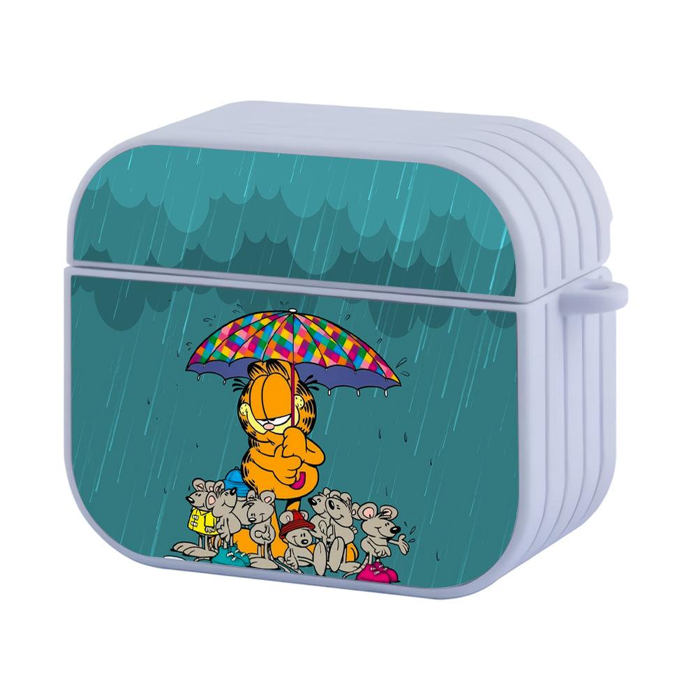 Garfield Shelter from The Pouring Rain Apple Airpods 3 Case White