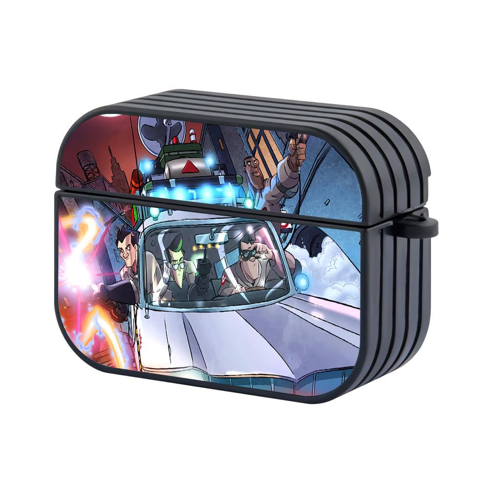 Ghostbusters Just Focus Riding Apple Airpods Pro 2 Case Black
