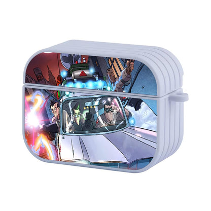 Ghostbusters Just Focus Riding Apple Airpods Pro Case-White-Carneyforia