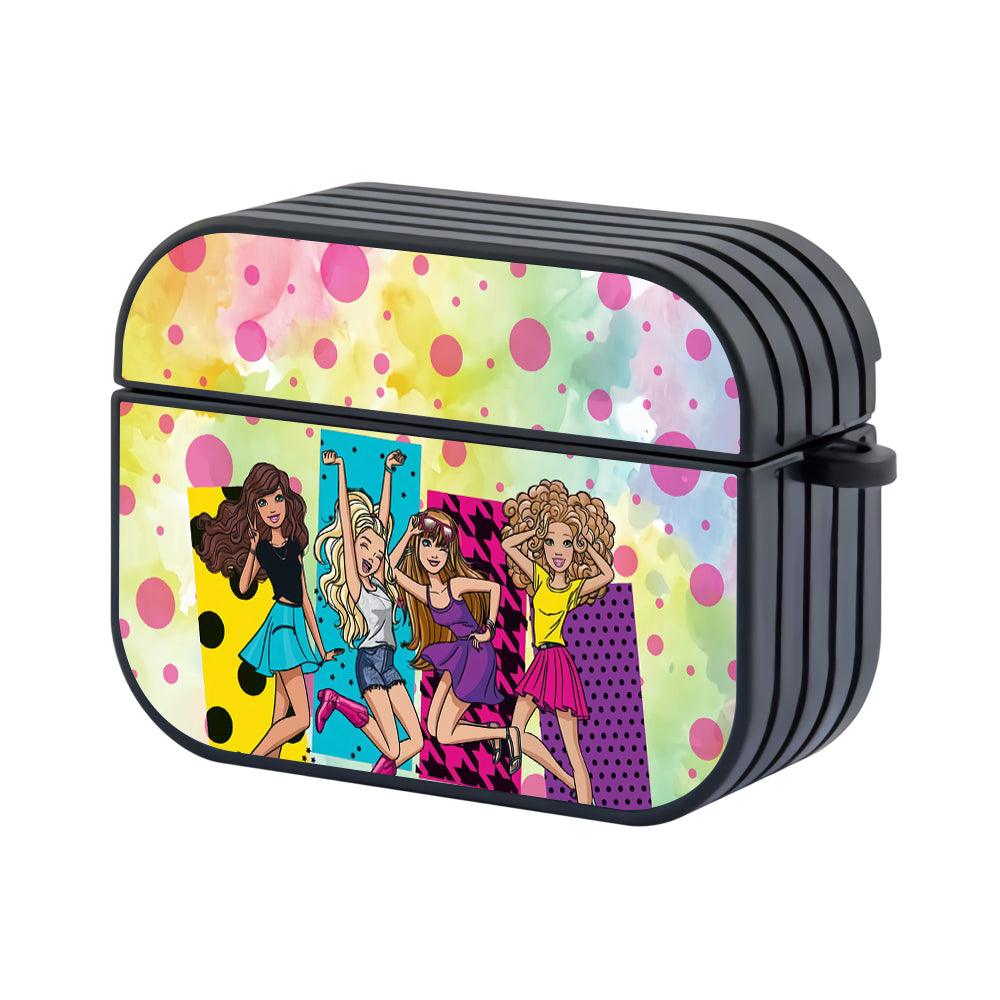 Girly Squad on Duty Apple Airpods Pro 2 Case Black
