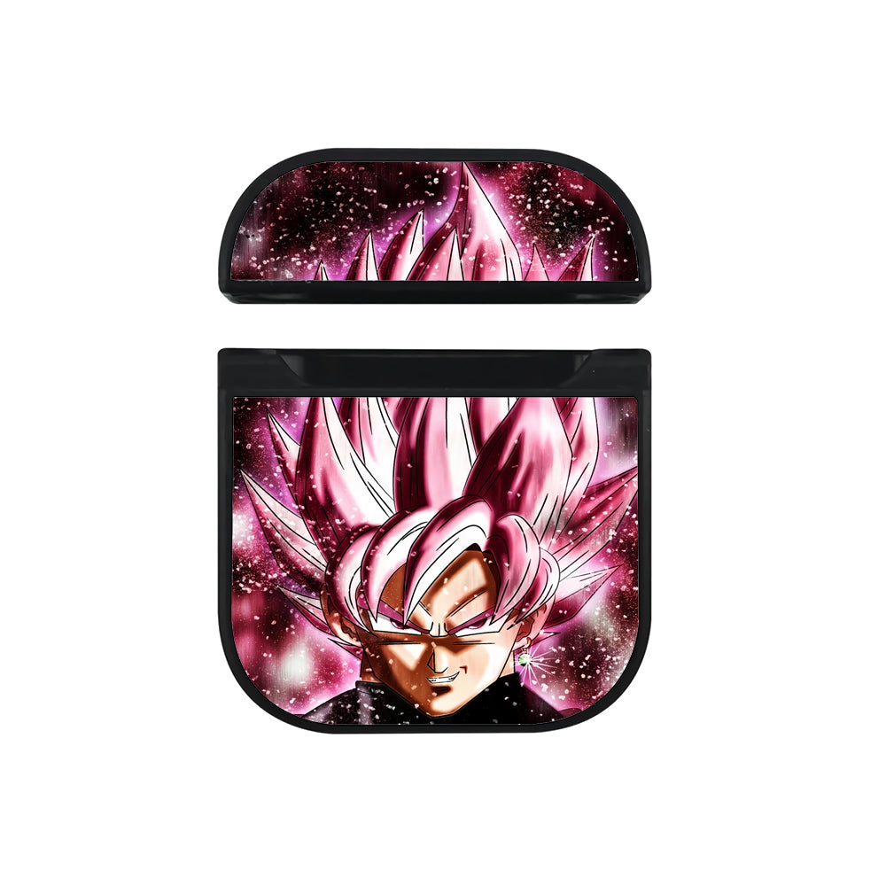Goku Black Super Saiyan Rose Apple Airpods Case Black