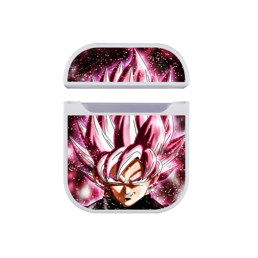 Goku Black Super Saiyan Rose Apple Airpods Case White