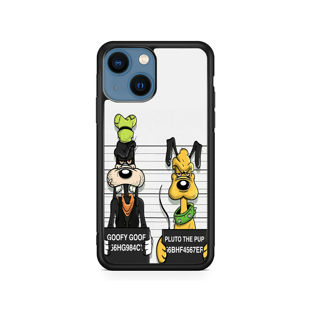 Goofy and Pluto Get Caught iPhone 15 Case