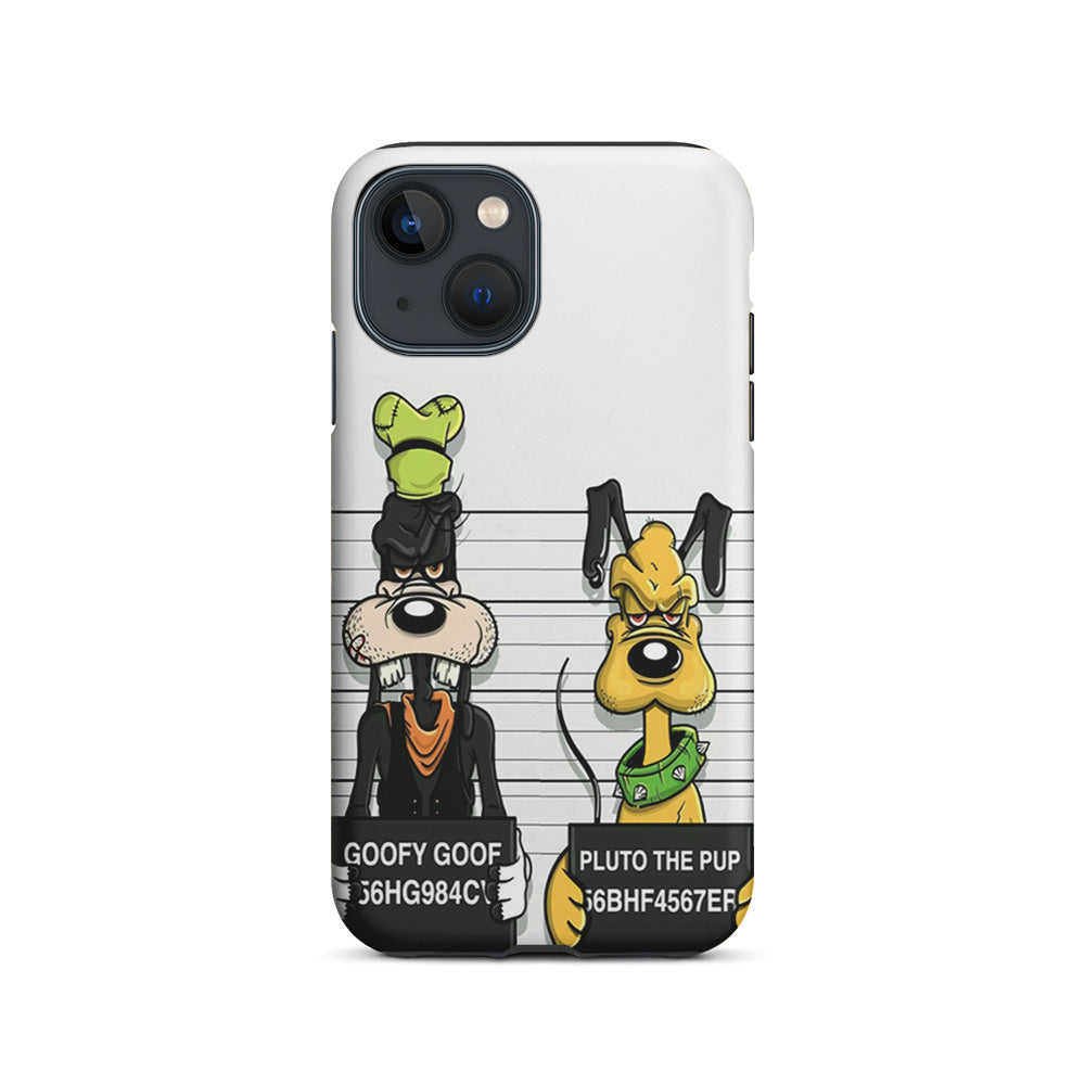 Goofy and Pluto Get Caught iPhone 15 Case