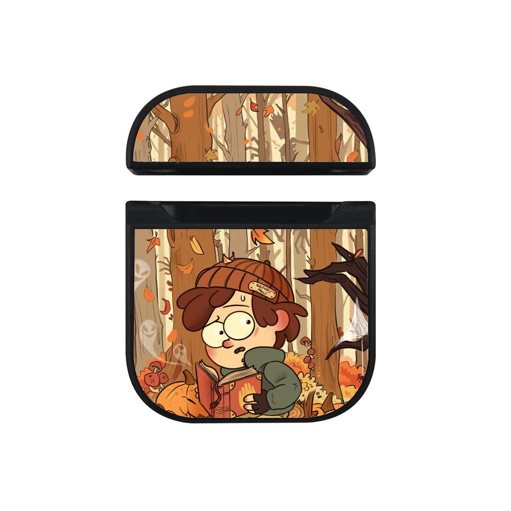 Gravity Falls Scared and Wary Apple Airpods Case Black