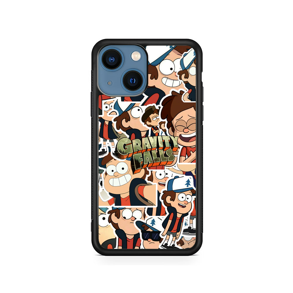 Gravity Falls Smile Collage from Dipper iPhone 14 Plus Case