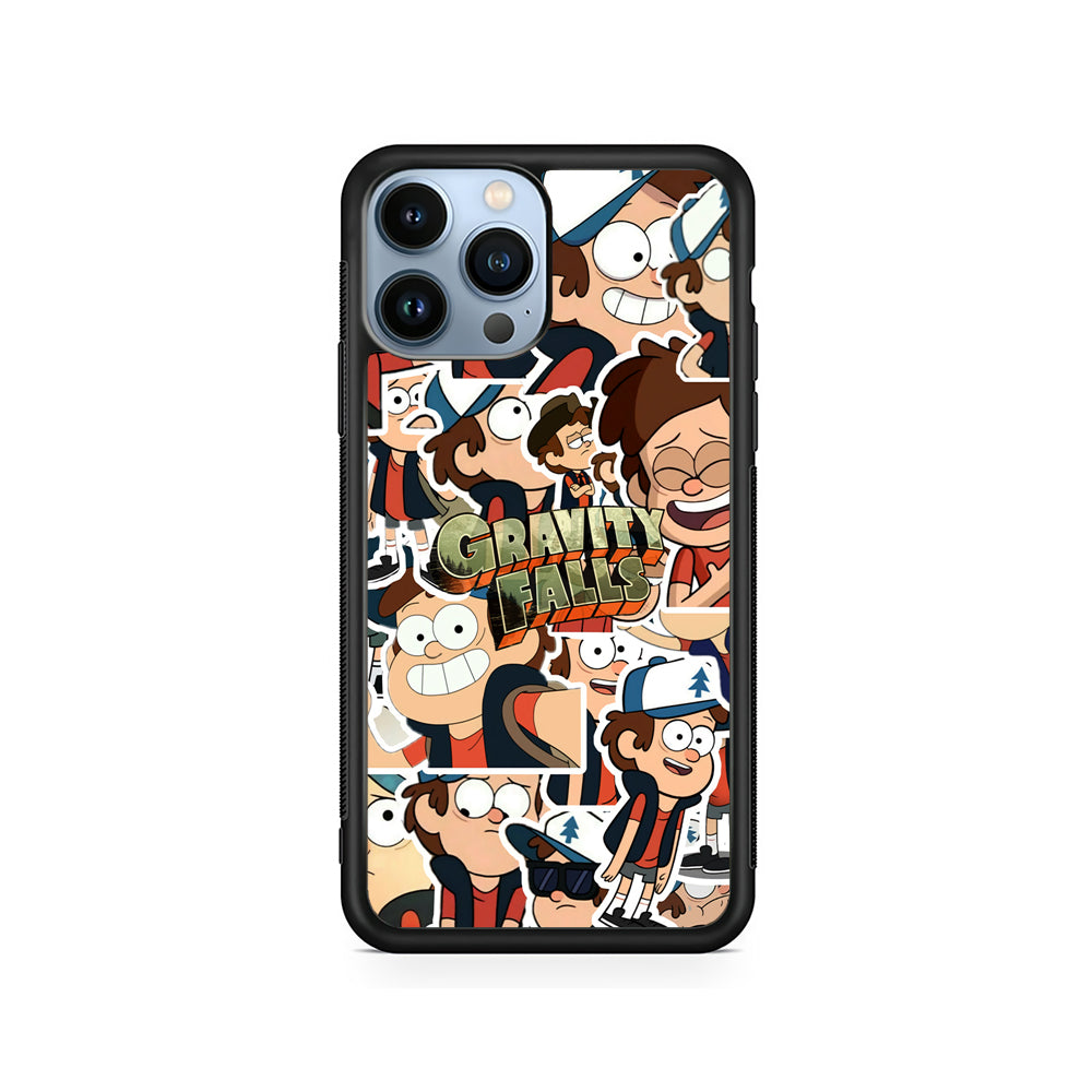 Gravity Falls Smile Collage from Dipper iPhone 14 Pro Max Case