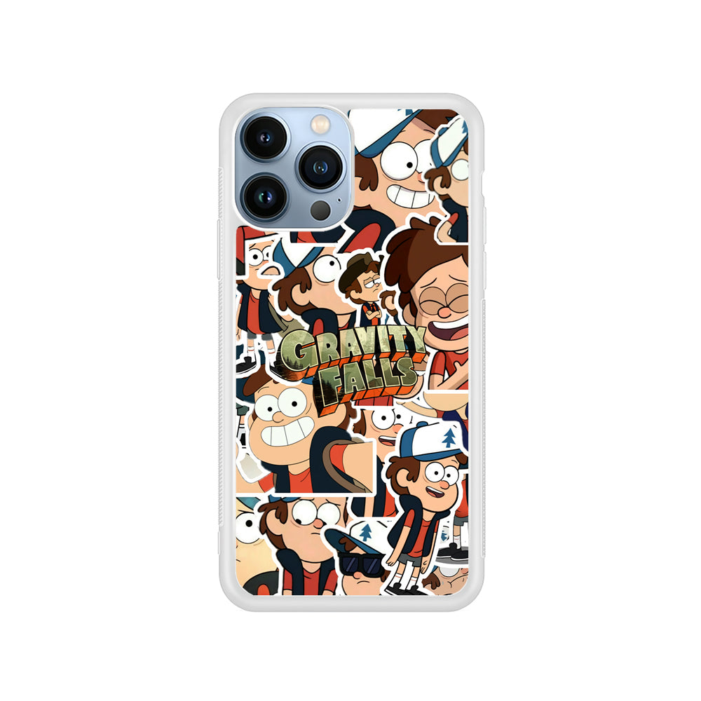 Gravity Falls Smile Collage from Dipper iPhone 14 Pro Max Case