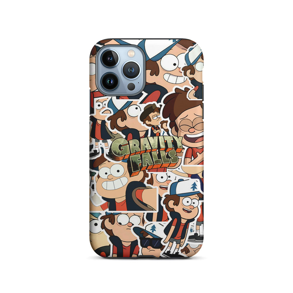 Gravity Falls Smile Collage from Dipper iPhone 14 Pro Max Case