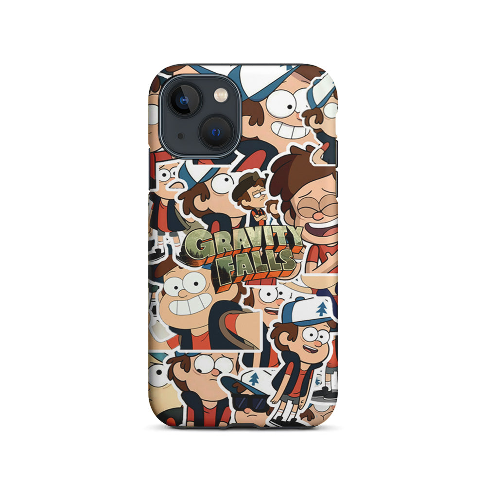 Gravity Falls Smile Collage from Dipper iPhone 14 Plus Case