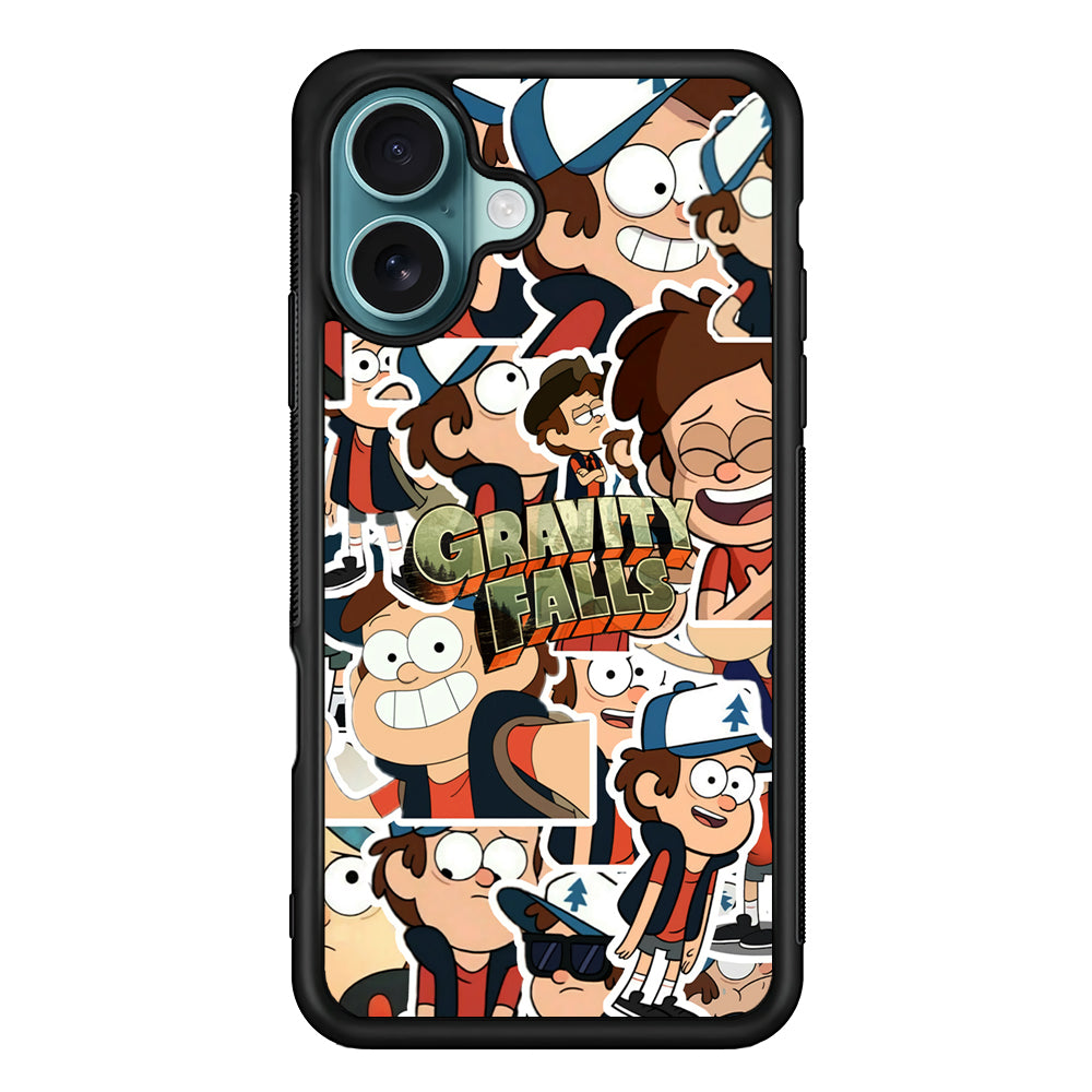 Gravity Falls Smile Collage from Dipper iPhone 17 Case