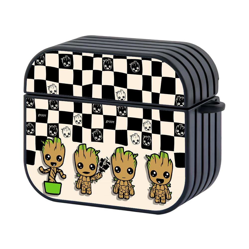 Groot Being Cute Apple Airpods 4 Case Black