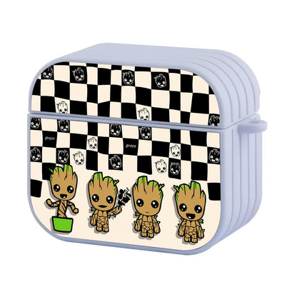 Groot Being Cute Apple Airpods 4 Case White
