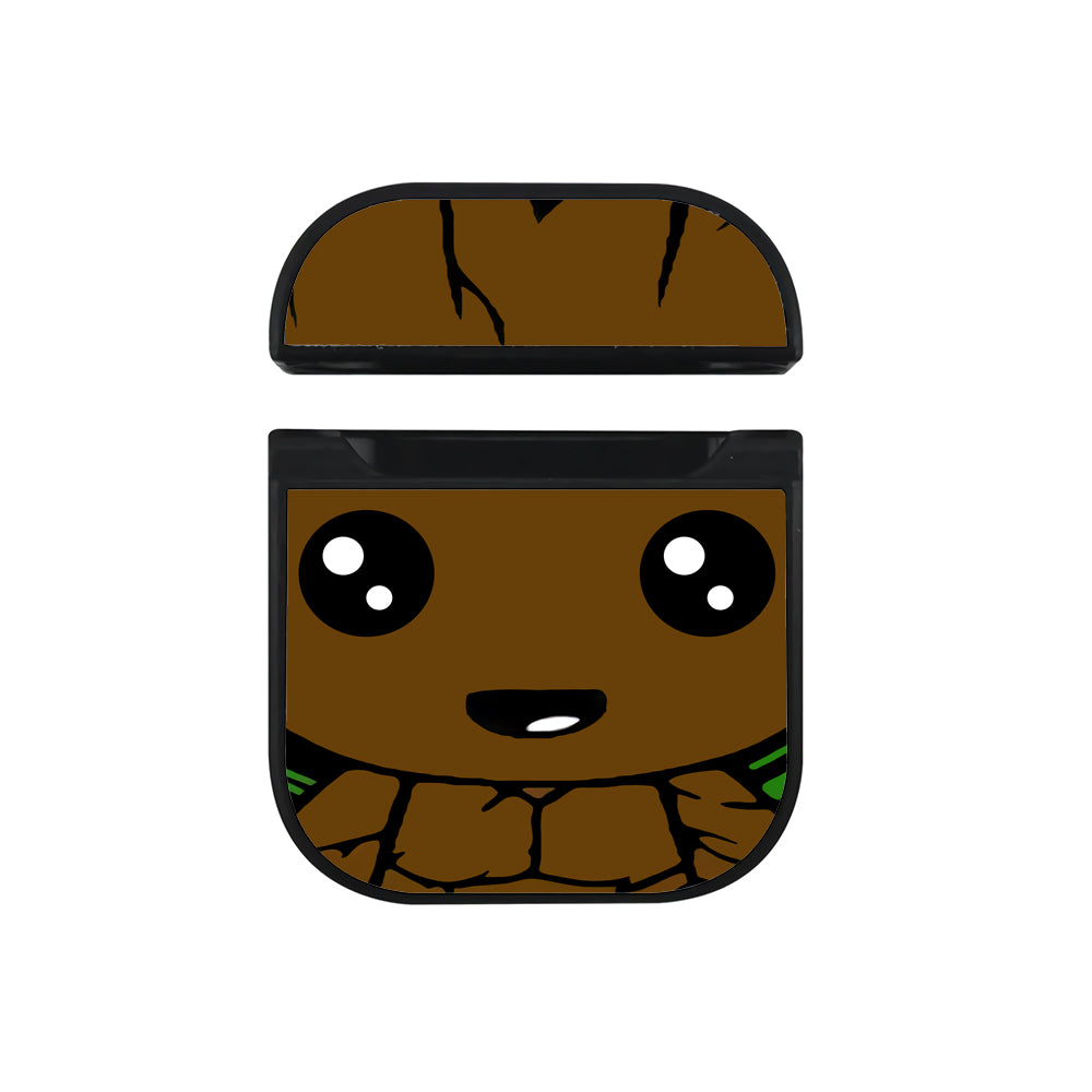 Groot Face Apple Airpods Case Black