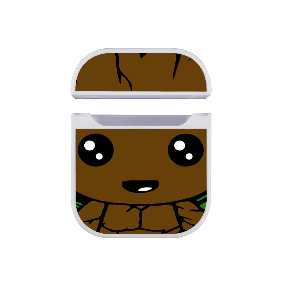 Groot Face Apple Airpods Case White