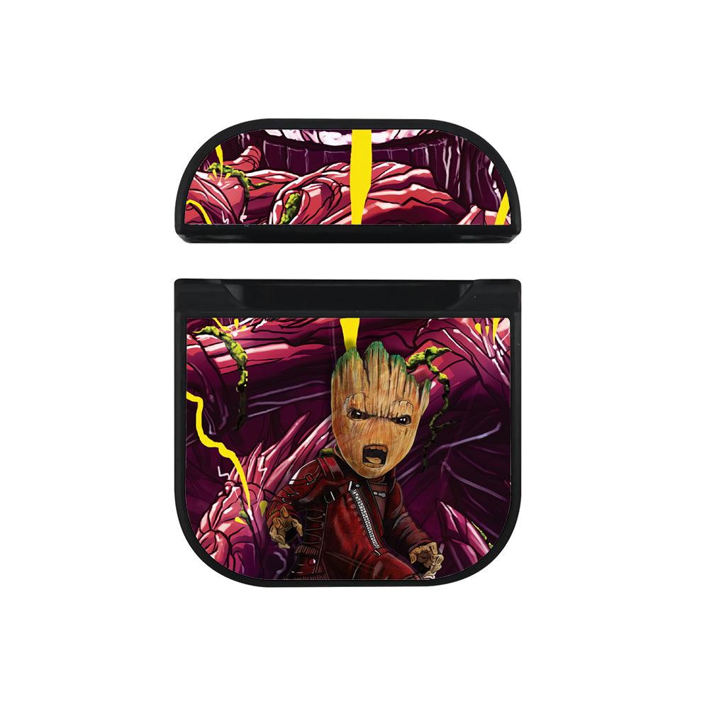 Groot Message to The Enemy Apple Airpods Case Black