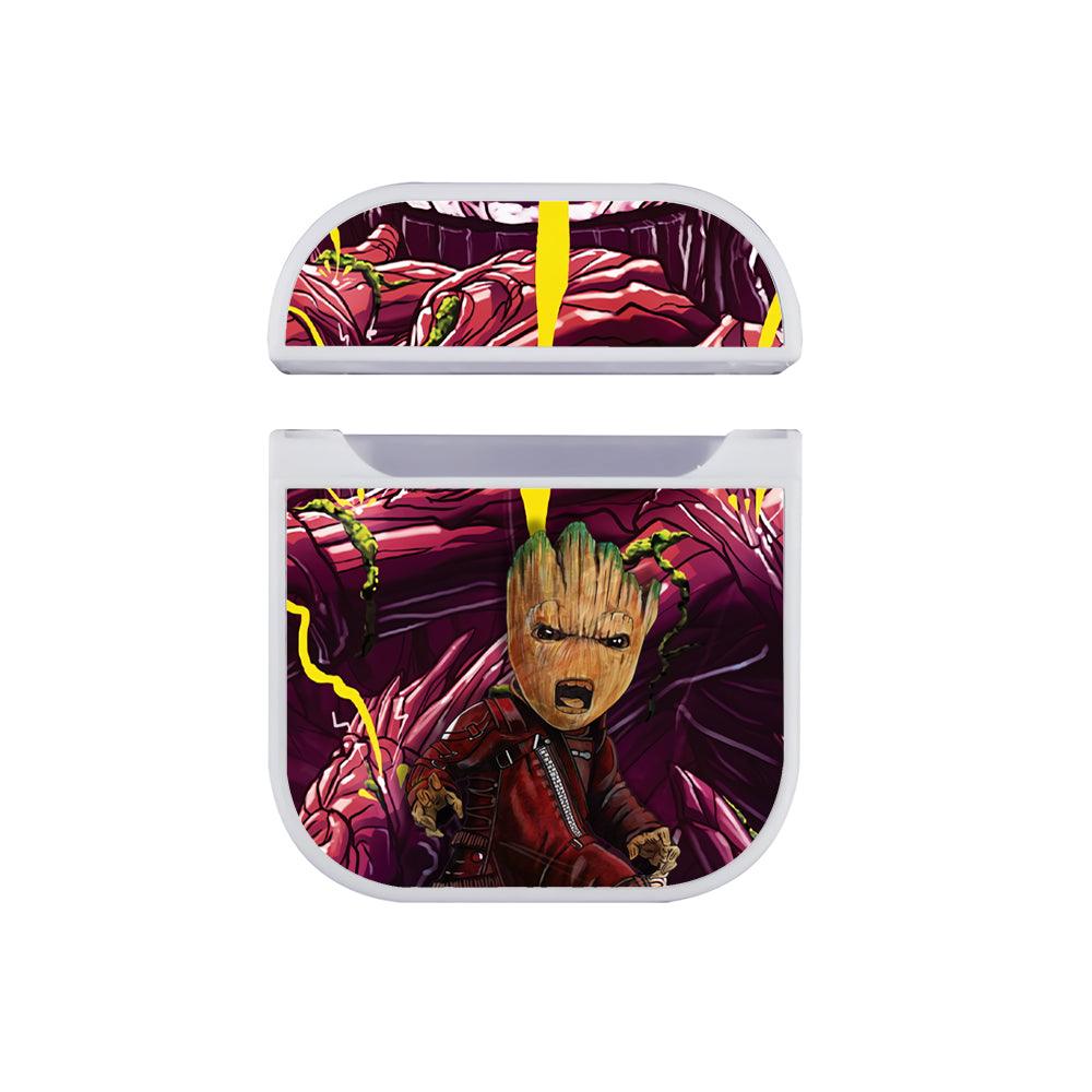 Groot Message to The Enemy Apple Airpods Case White