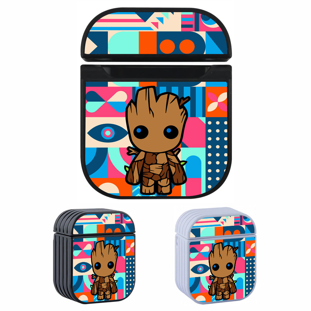 Groot Pattern Abstract Apple Airpods Case