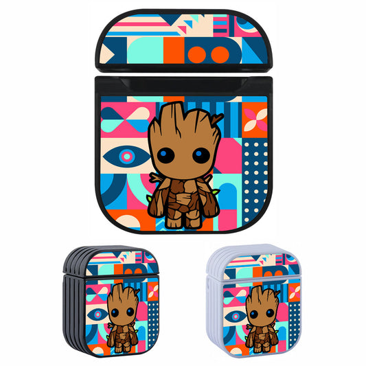 Groot Pattern Abstract Apple Airpods Case