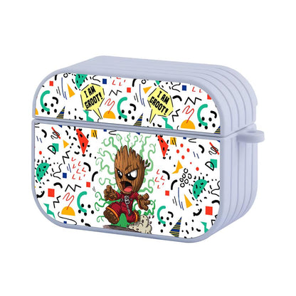 Groot Tiny Red Suit Apple Airpods Pro Case White