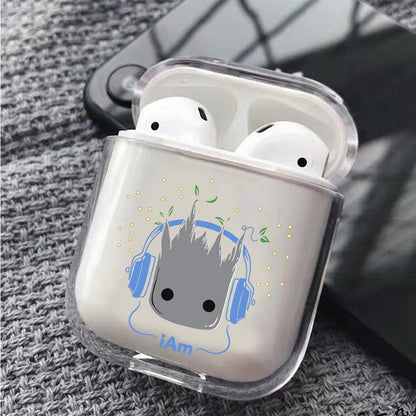 Grooth Music Code Apple Airpods Clear Case