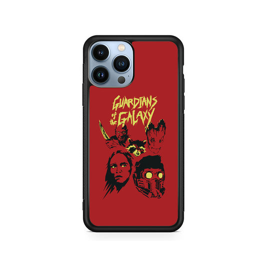 Guardians of The Galaxy Five Silhouette iPhone 14 Pro Case