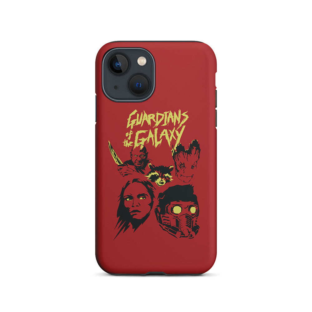 Guardians of The Galaxy Five Silhouette iPhone 14 Plus Case