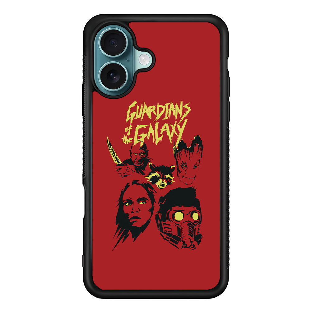 Guardians of The Galaxy Five Silhouette iPhone 17 Case