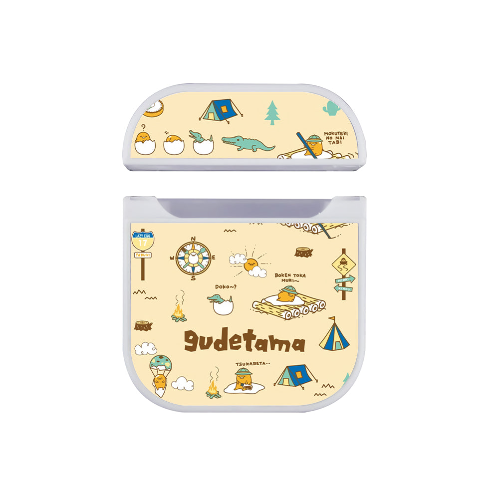 Gudetama Camping Equipment Apple Airpods Case White