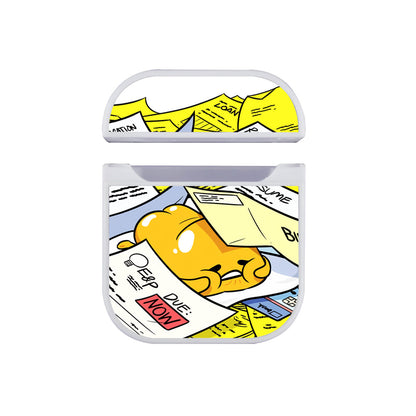 Gudetama Date Line Apple Airpods Case White