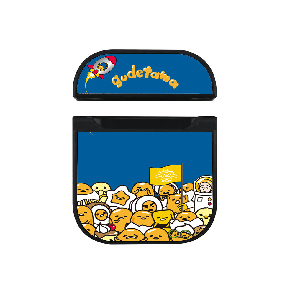 Gudetama Tour Galaxy Apple Airpods Case Black