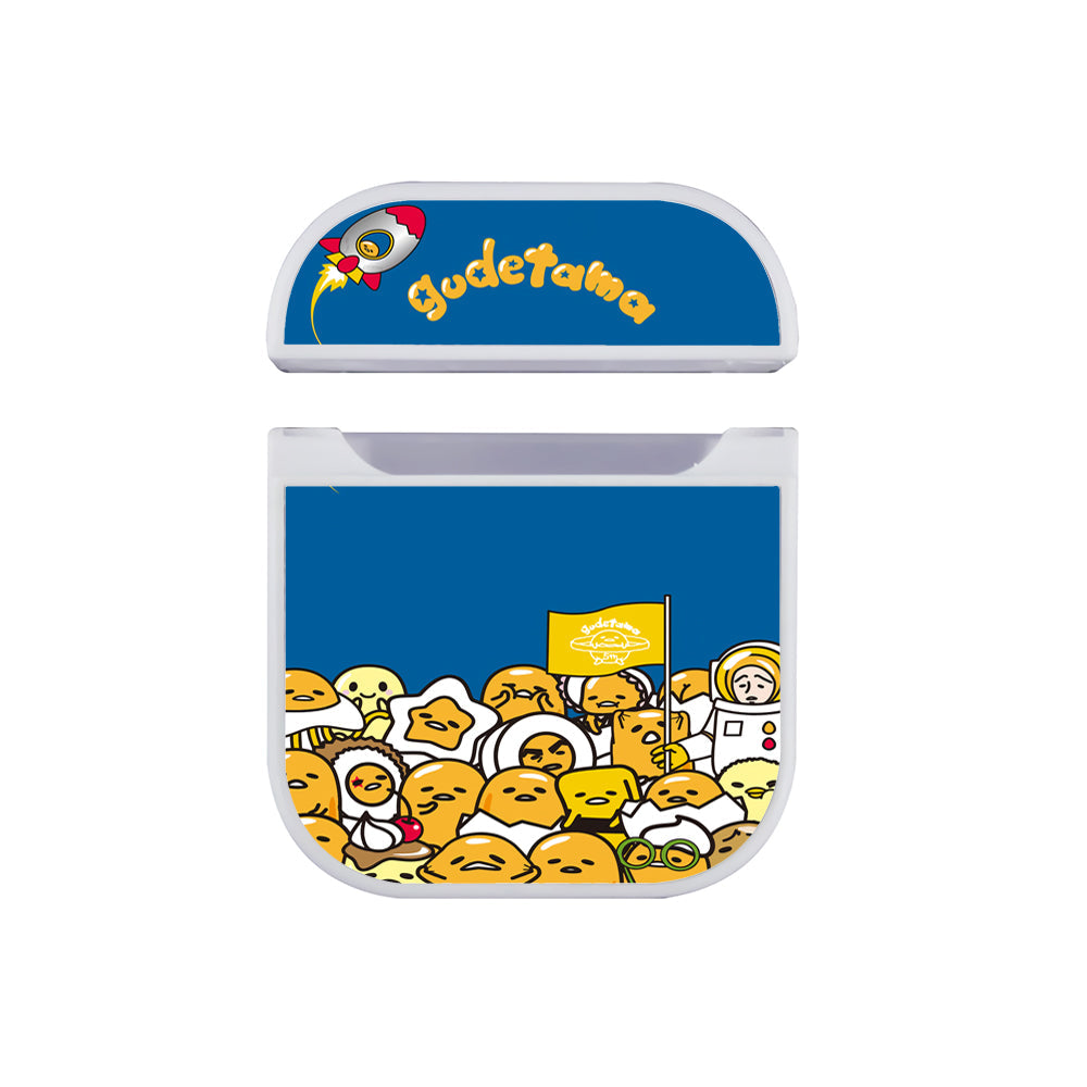 Gudetama Tour Galaxy Apple Airpods Case White