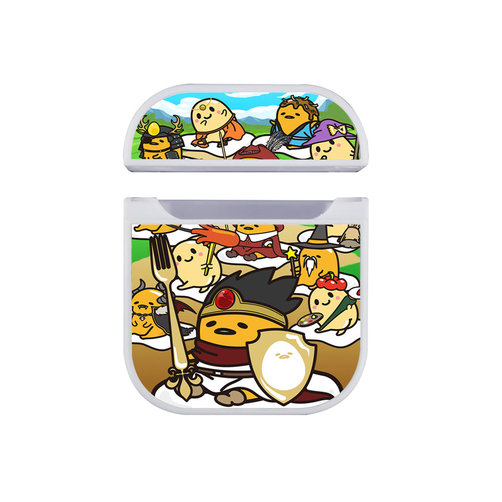 Gudetama Troops Apple Airpods Case White