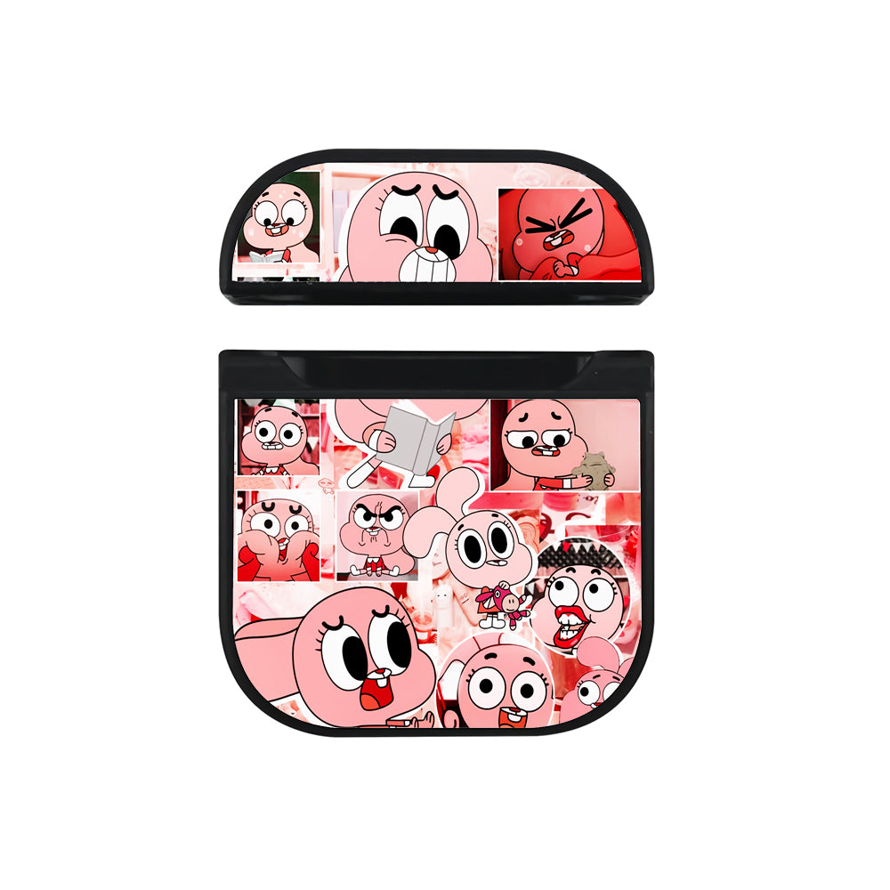 Gumball Anais Aesthetic Apple Airpods Case Black