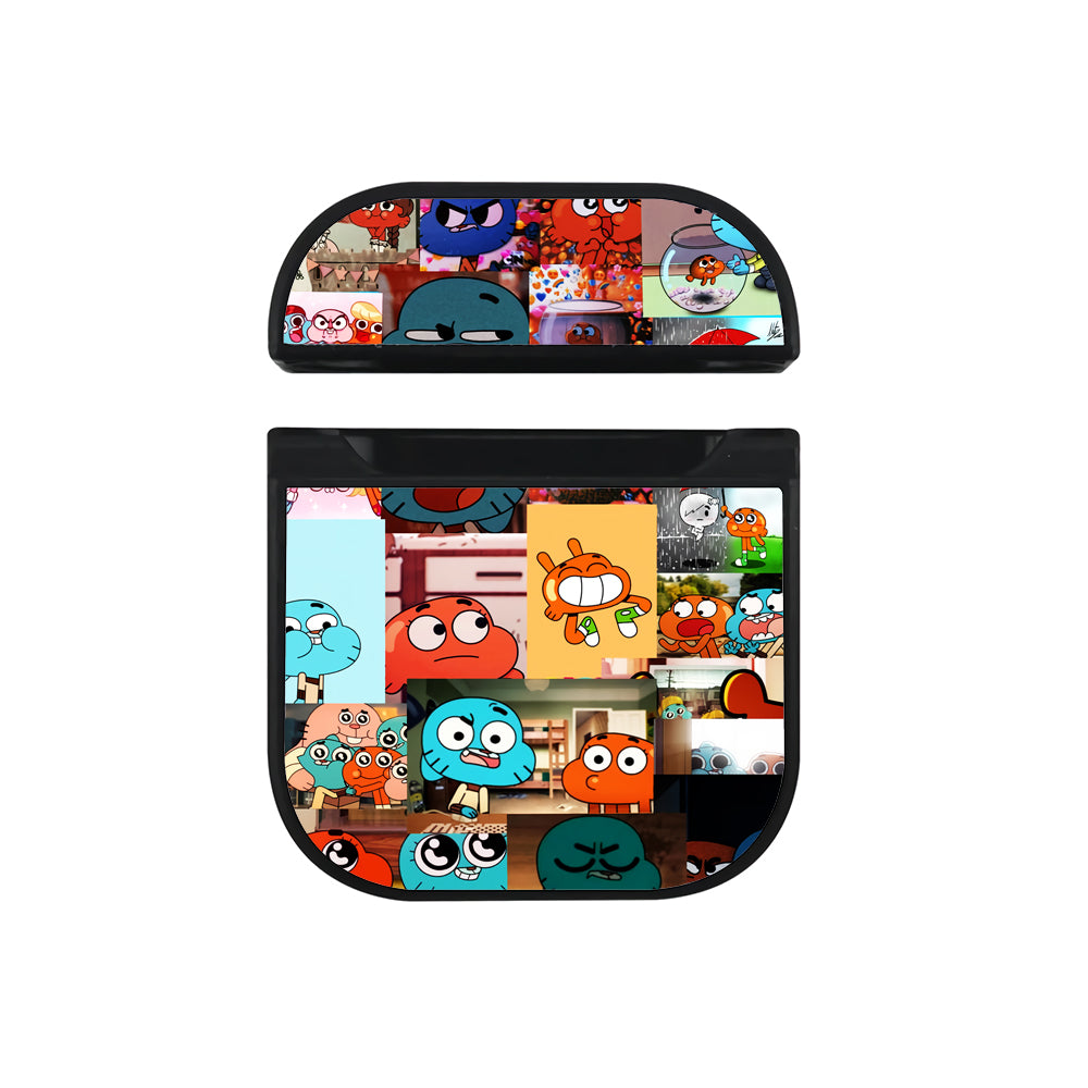 Gumball And Darwin Aesthetic Collage Apple Airpods Case Black