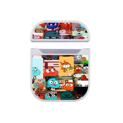 Gumball And Darwin Aesthetic Collage Apple Airpods Case White