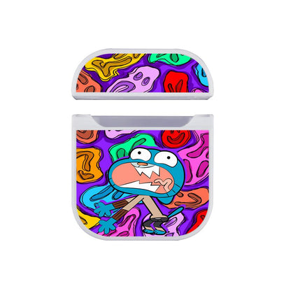 Gumball Big Panic Screams Apple Airpods Case White