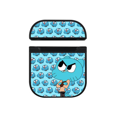 Gumball Dont Look at My Work Apple Airpods Case Black